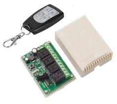 4 Channel Remote Control Switch (Receiver & Controller) product image for electronics and prototyping use