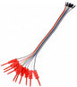 10pcs test hook clips with female DuPont jumper wires product image for electronics and prototyping use