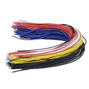 Tin-Plated Fly Jumper Wire Cable 24AWG 20CM 100pcs product image for electronics and prototyping use