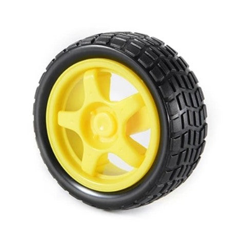 65 x 25mm Robot Wheel product image for electronics and prototyping use