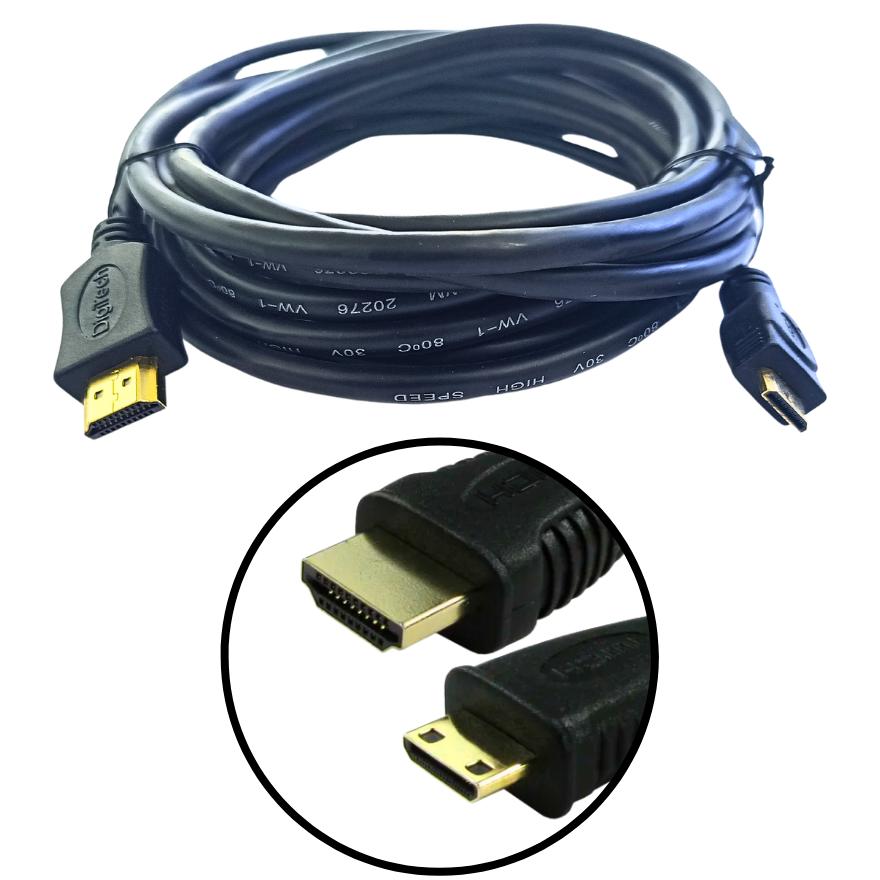 HDMI to mini-HDMI Cable 5M product image for electronics and prototyping use