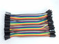 female to female breadboard jumpers - 40pcs 10cm product image for electronics and prototyping use