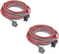 JST 3-pin Plug Male to Female Connector (Lock-Type) Wire product image for electronics and prototyping use