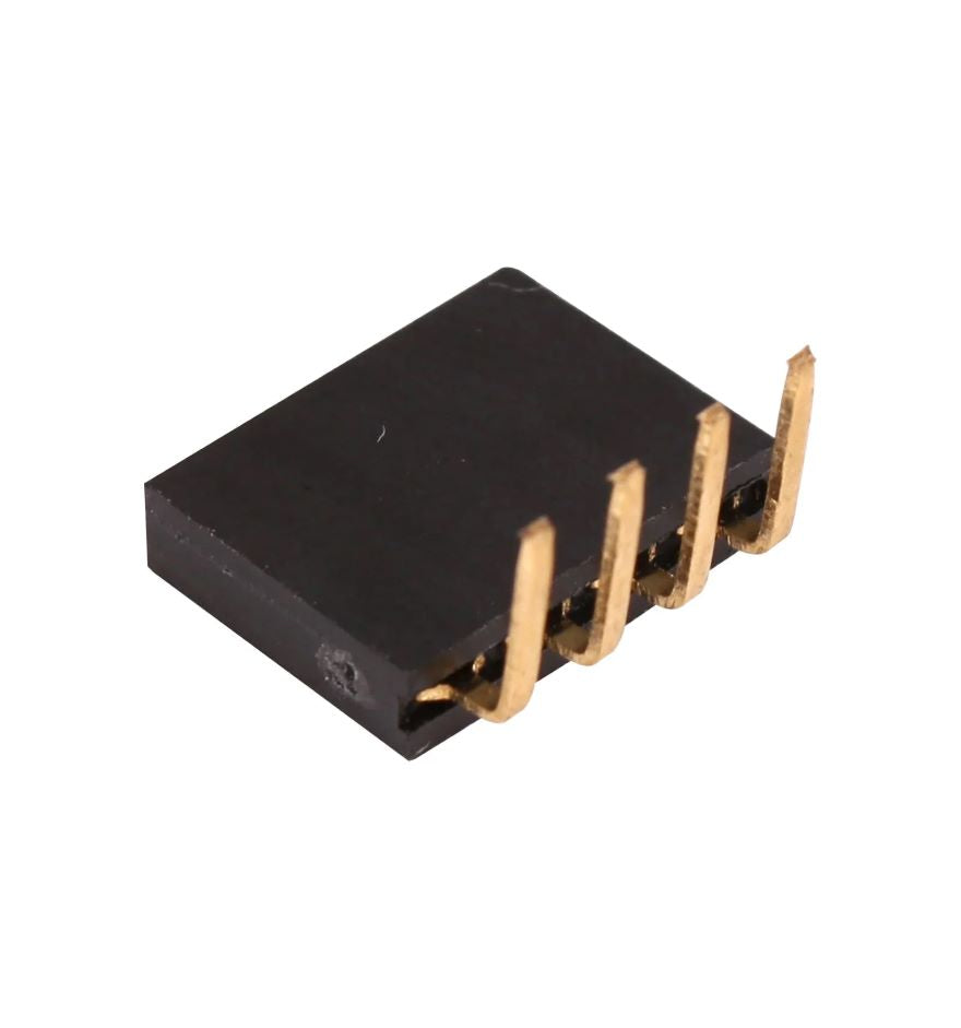 4-pin Angled female header (10 Pack) product image for electronics and prototyping use