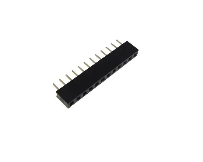 12-Pin Female 2.54mm Pitch Header (10 Pack) product image for electronics and prototyping use