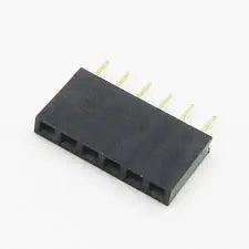 6-Pin Female 2.54mm Pitch Header (10 Pack) product image for electronics and prototyping use