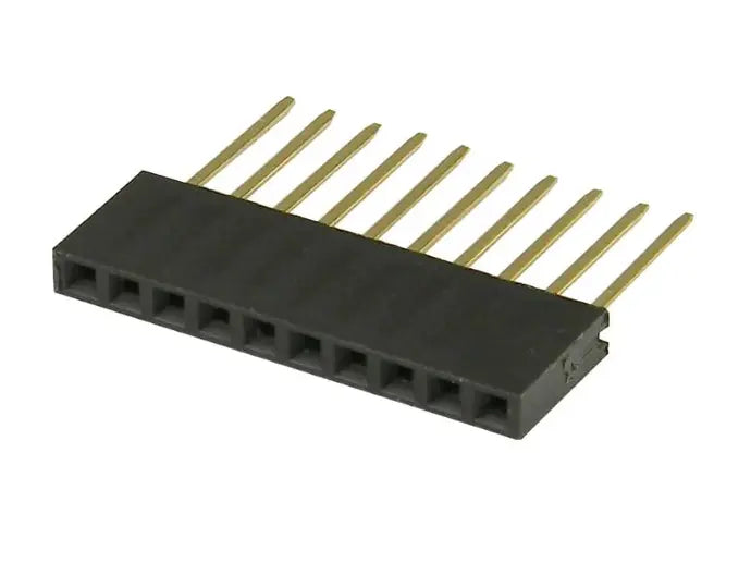 6-pin Female Header 2.54mm Pitch (10 pack) product image for electronics and prototyping use