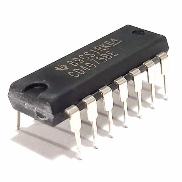 dip CD4075BE CD4075 gate / inverter / logic Or gate chip product image for electronics and prototyping use