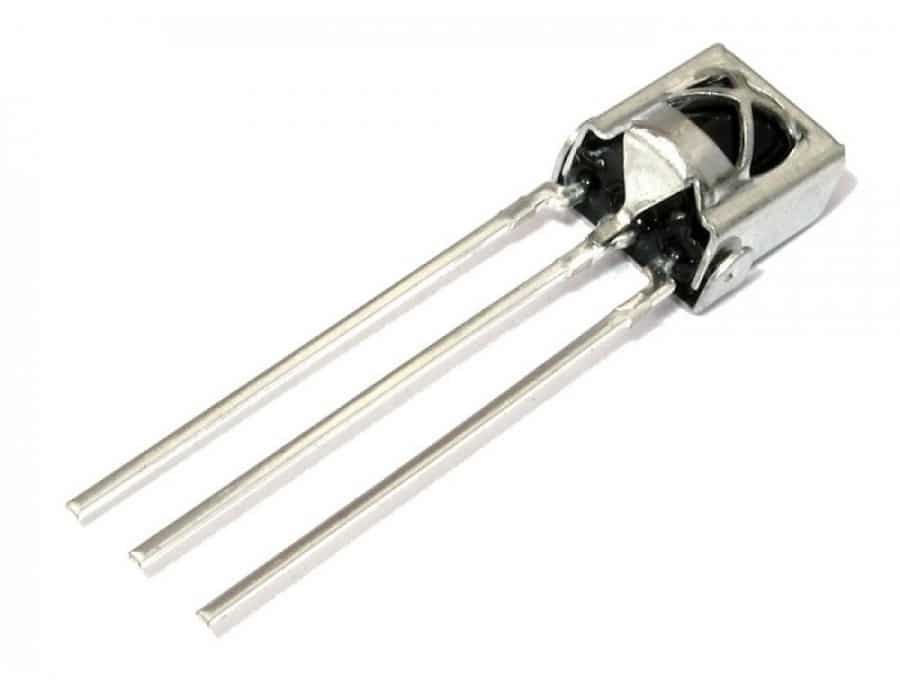 VS1838 IR Receiver With Iron Shell product image for electronics and prototyping use