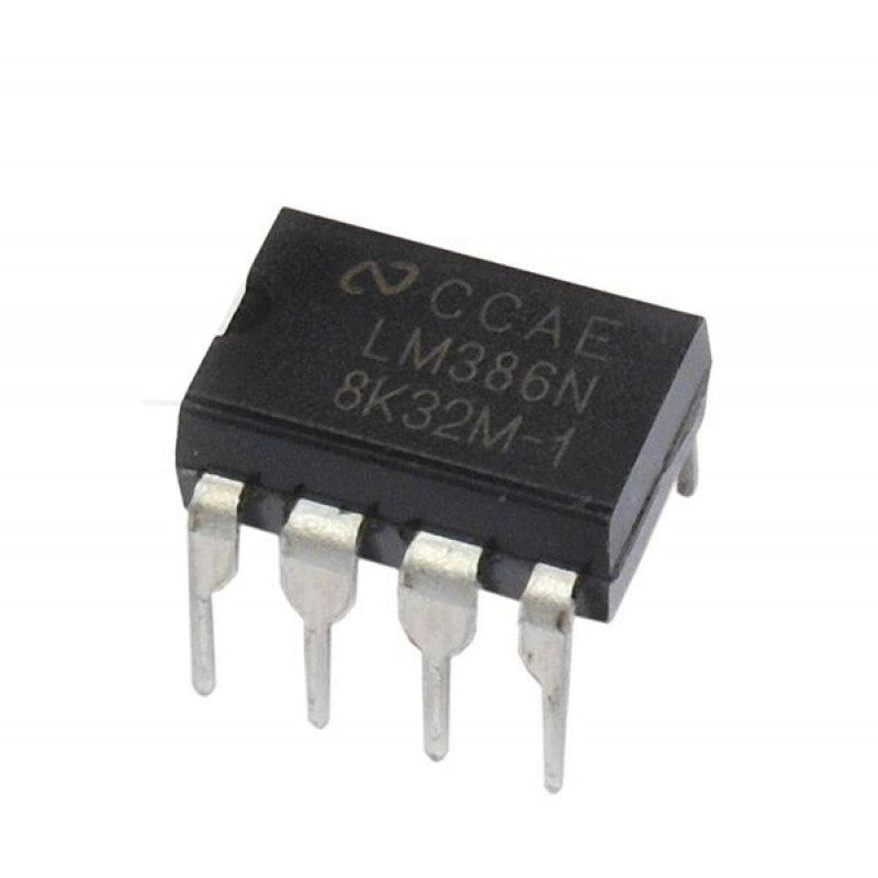 LM386 Audio Amplifier IC (10pc) product image for electronics and prototyping use