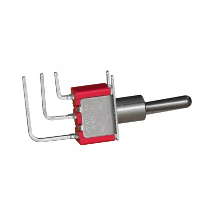 Spring Loaded Toggle Switch SPST (Red) product image for electronics and prototyping use