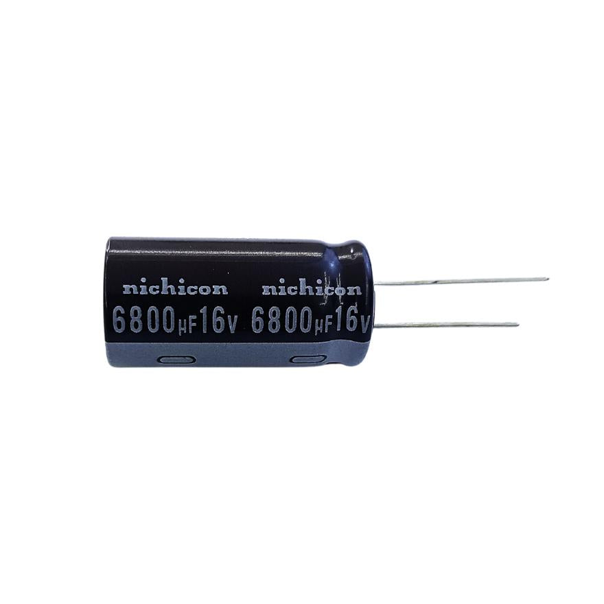 6800uF 16V Electrolytic Capacitor product image for electronics and prototyping use