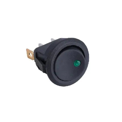 12V rocker switch green product image for electronics and prototyping use