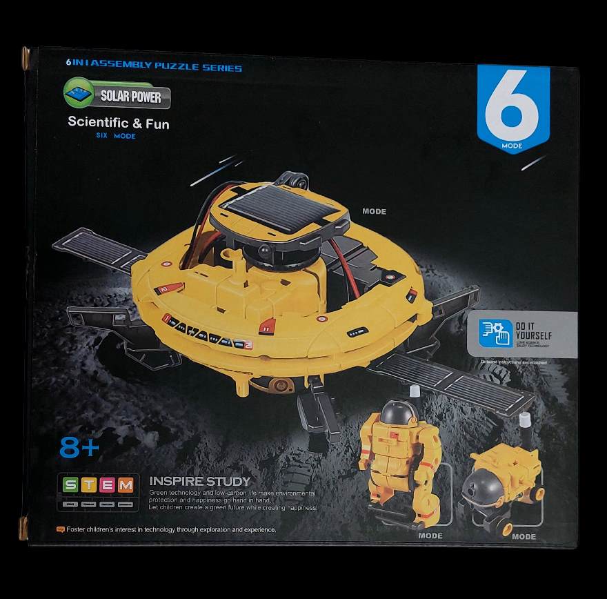 6-in-1 space robot Solar kit product image for electronics and prototyping use