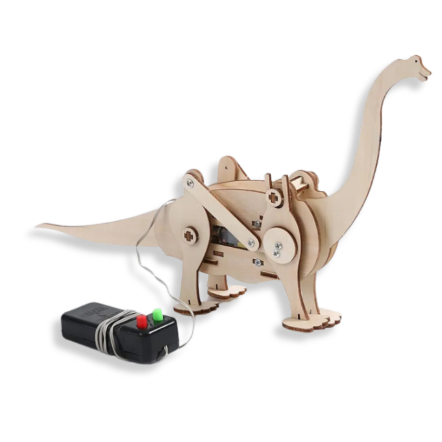 STEM Educational Toys - Brian the wooden Mechanical walking product image for electronics and prototyping use
