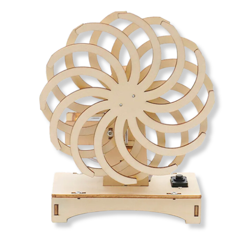 STEM Educational Toy - Hipno the DIY wooden visual hypnotic product image for electronics and prototyping use