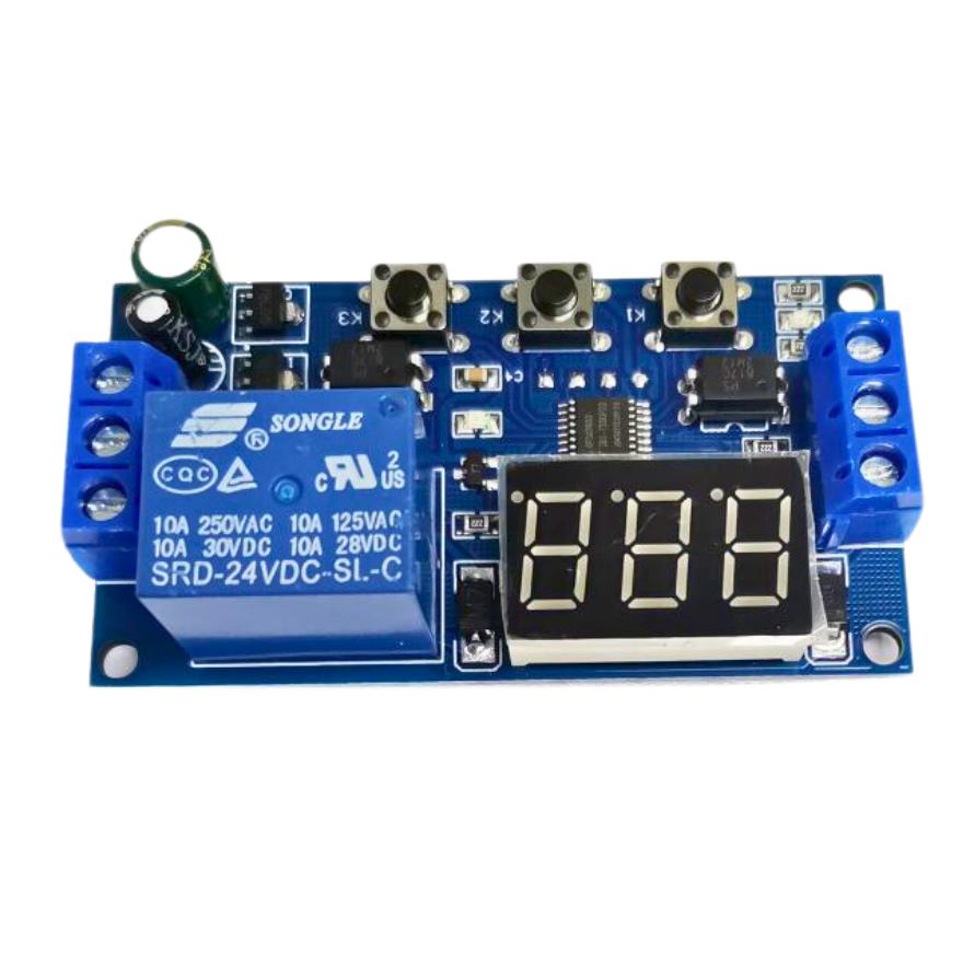 24V Programmable Timer with Display product image for electronics and prototyping use
