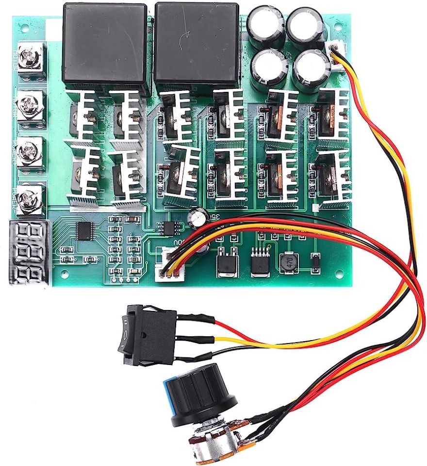 100A PWM Motor Speed Controller with Display product image for electronics and prototyping use