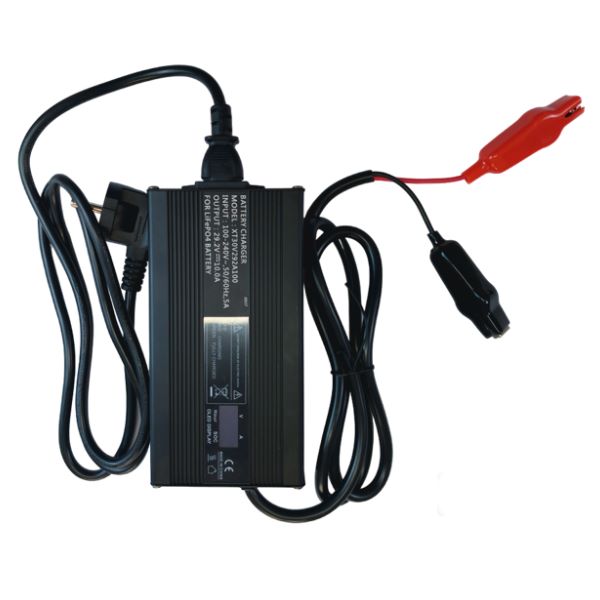 29.2V 10A LiFePO4 Lithium Battery Charger product image for electronics and prototyping use