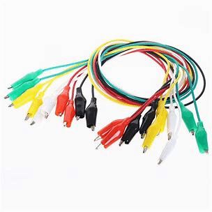 Color Coded Alligator Test Leads (10 Pack) product image for electronics and prototyping use