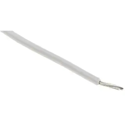 0.4mm White PVC Insulated Tinned Copper Wire per Meter product image for electronics and prototyping use
