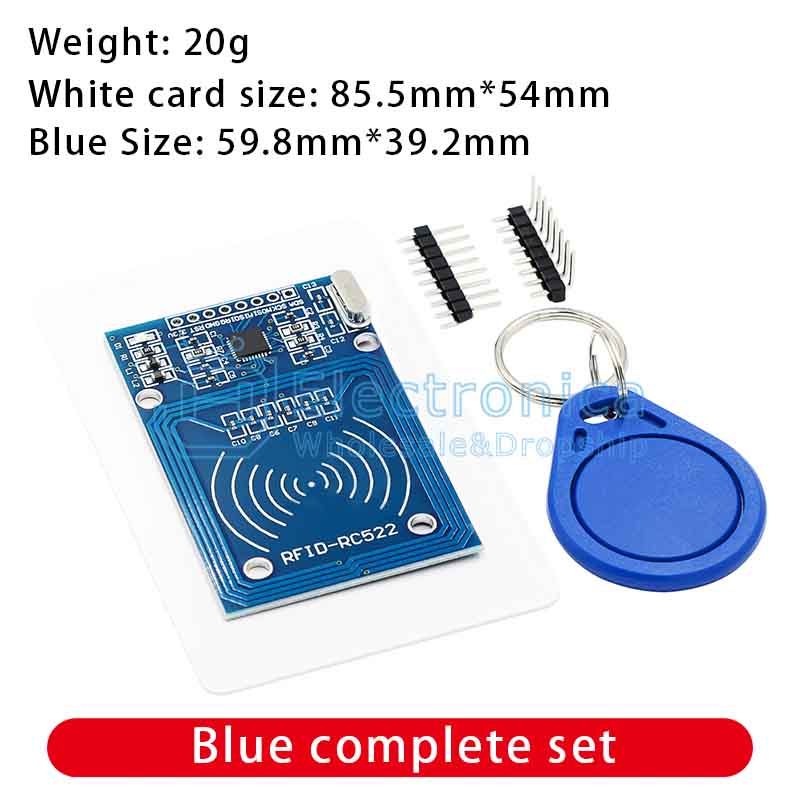 MFRC-522 RC522 RFID Card Module - I Found Tech Chinese Warehouse Import - A set (blue)