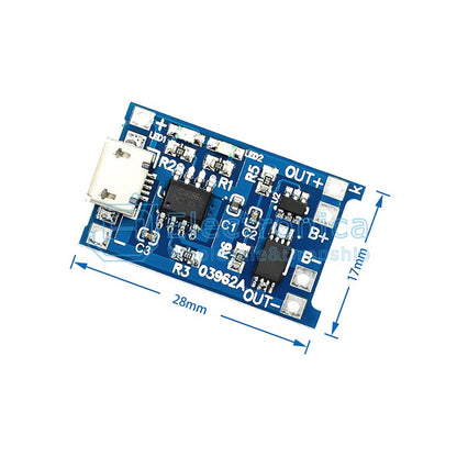 TP4056 18650 Lithium Battery Charging Protection Board - I Found Tech Chinese Warehouse Import - 1A Lithium battery micro...