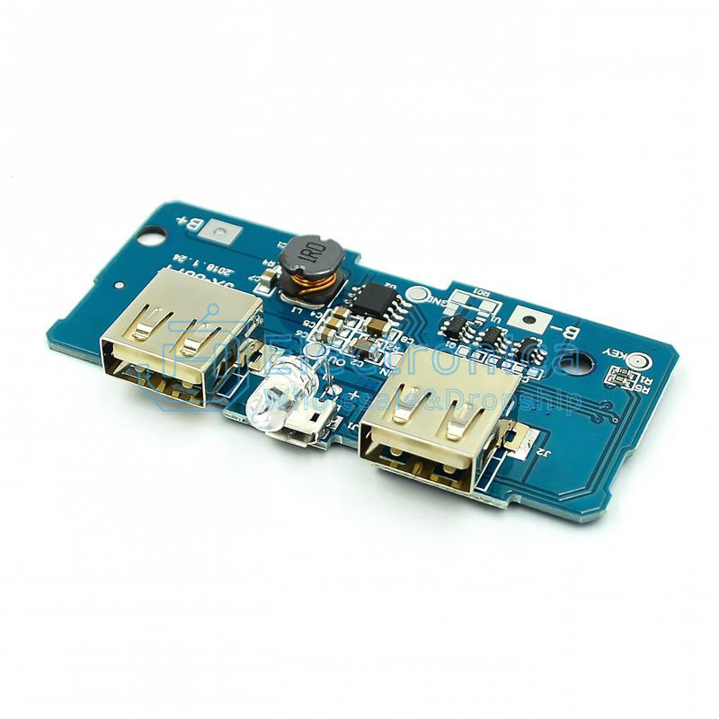 3.7V to 5V 2A 18650 Step-up Battery Module - I Found Tech Chinese Warehouse Import