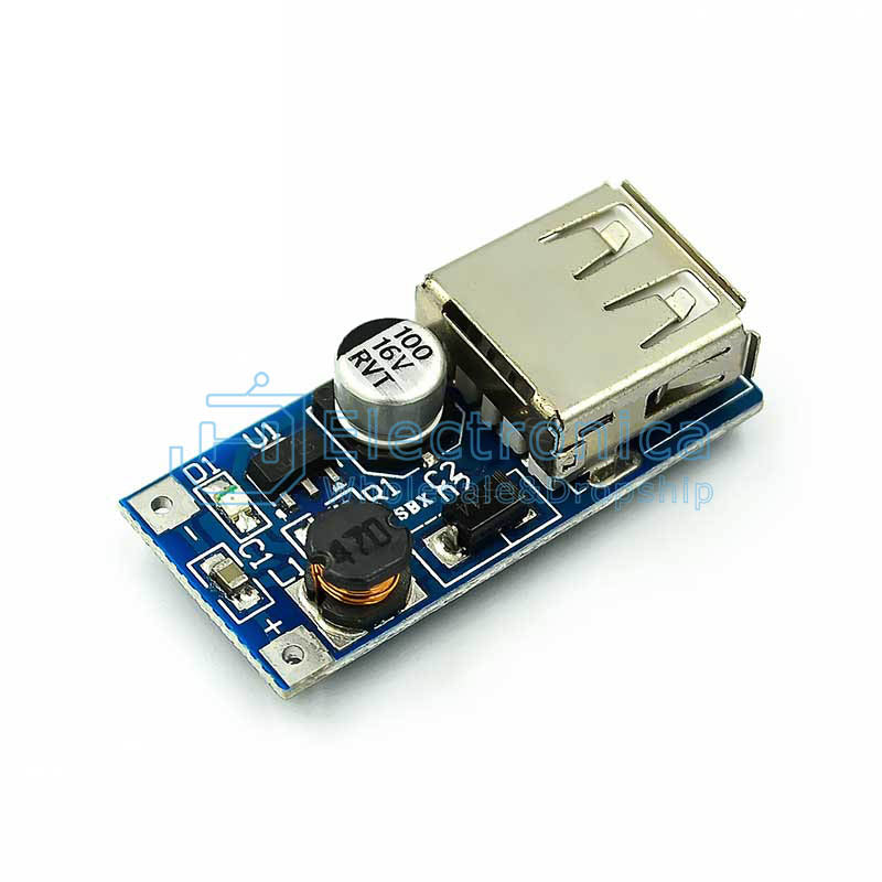 DC-DC 0.9V-5V to 5V 600mA USB Step Up Power Boost Module - I Found Tech Chinese Warehouse Import - Blue