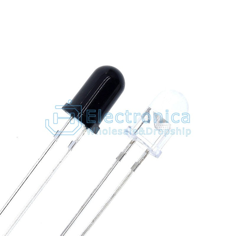 5MM Infrared Transmitter Receiver Tube F5 IR LED (10pcs) - I Found Tech Chinese Warehouse Import - 10 sets