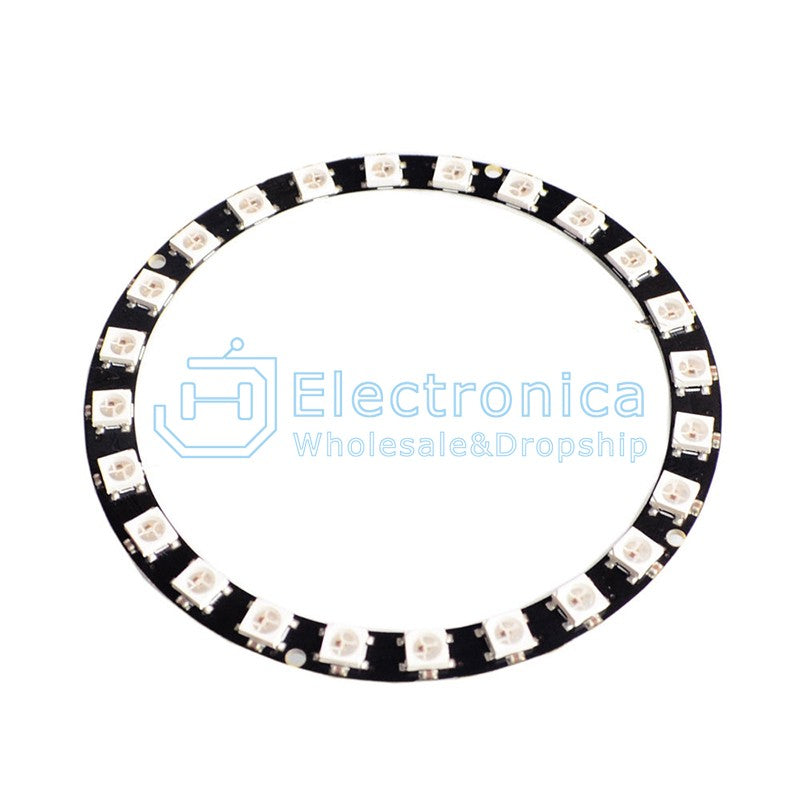 A05 24 Bit WS2812 5050 RGB LED Integrated Drive Ring Module - I Found Tech Chinese Warehouse Import