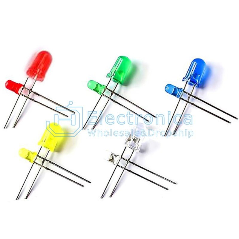 2 Pin 5MM LED Round Light Emitting Diode 1000pcs - I Found Tech Chinese Warehouse Import - Option 18842;43705