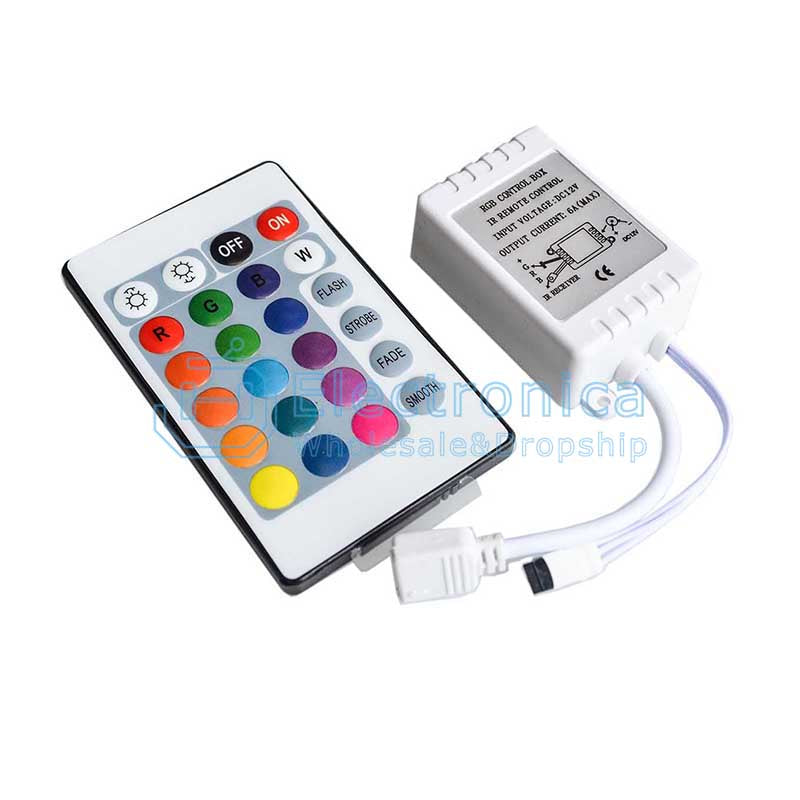 12V 24 Key RGB Light Remote Control - I Found Tech Chinese Warehouse Import