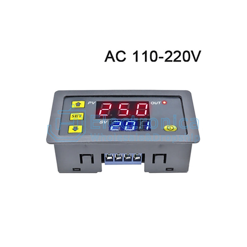 12V24V220V Dual Digital Display Time Delay Relay Module - I Found Tech Chinese Warehouse Import - AC 110-220V