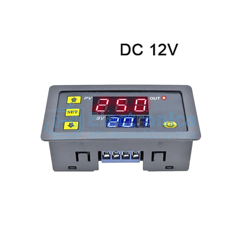 12V24V220V Dual Digital Display Time Delay Relay Module