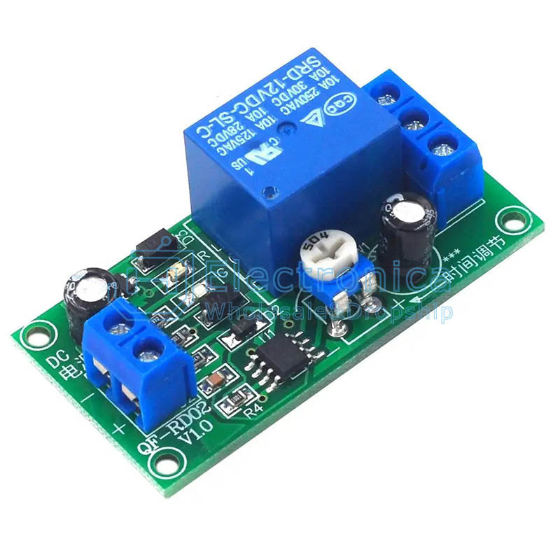 NE555 Adjustable Time Delay Relay Module - I Found Tech Chinese Warehouse Import