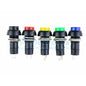 12MM PBS-11 Momentary Round Push Button Switch - I Found Tech Chinese Warehouse Import - Self-locking black(10pcs)