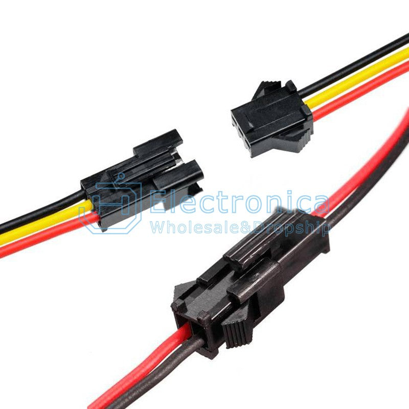 5Pcs SM Plug Male to Female Connector Wire - I Found Tech Chinese Warehouse Import - 2Pin -15CM