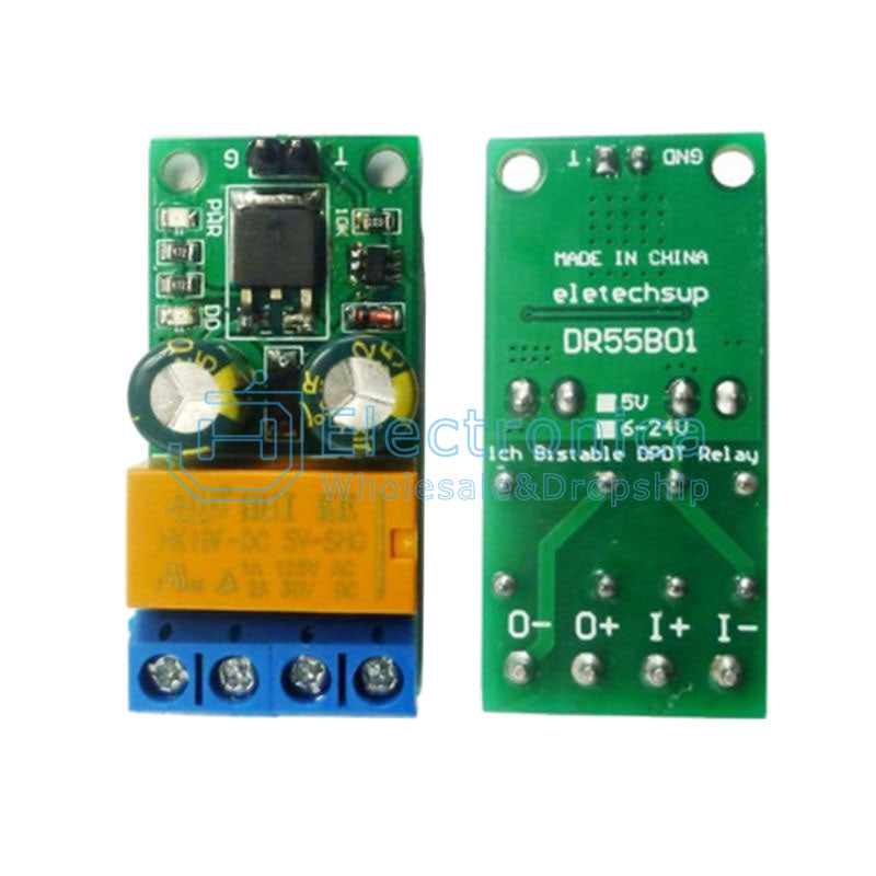 DC5-24V DR55B01 Bistable Self-Locking Reverse Polarity Relay Module - I Found Tech Chinese Warehouse Import - DC5v