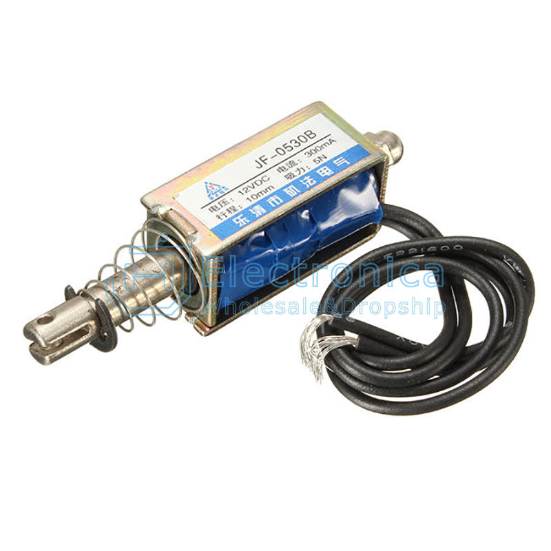 JF-0530B Push Pull Open Frame Mini Valve Solenoid Electromagnet - I Found Tech Chinese Warehouse Import - 12V