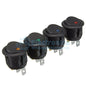 3 Pins Round ON/OFF Rocker Push Button Switch - I Found Tech Chinese Warehouse Import - Blue