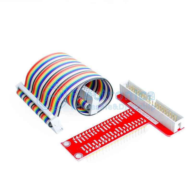 T Type GPIO Expansion Board with 40P Cable - I Found Tech Chinese Warehouse Import - 40P Colorful Cable