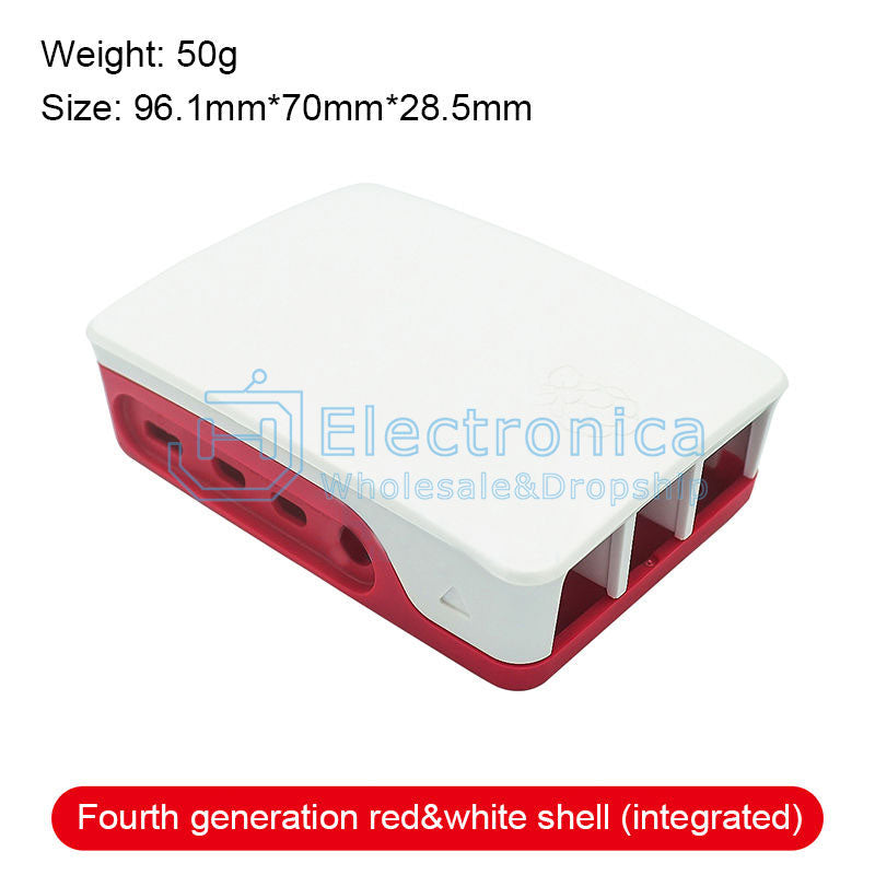 Raspberry Pi 3/4 Official ABS Case - I Found Tech Chinese Warehouse Import - 3B - Black