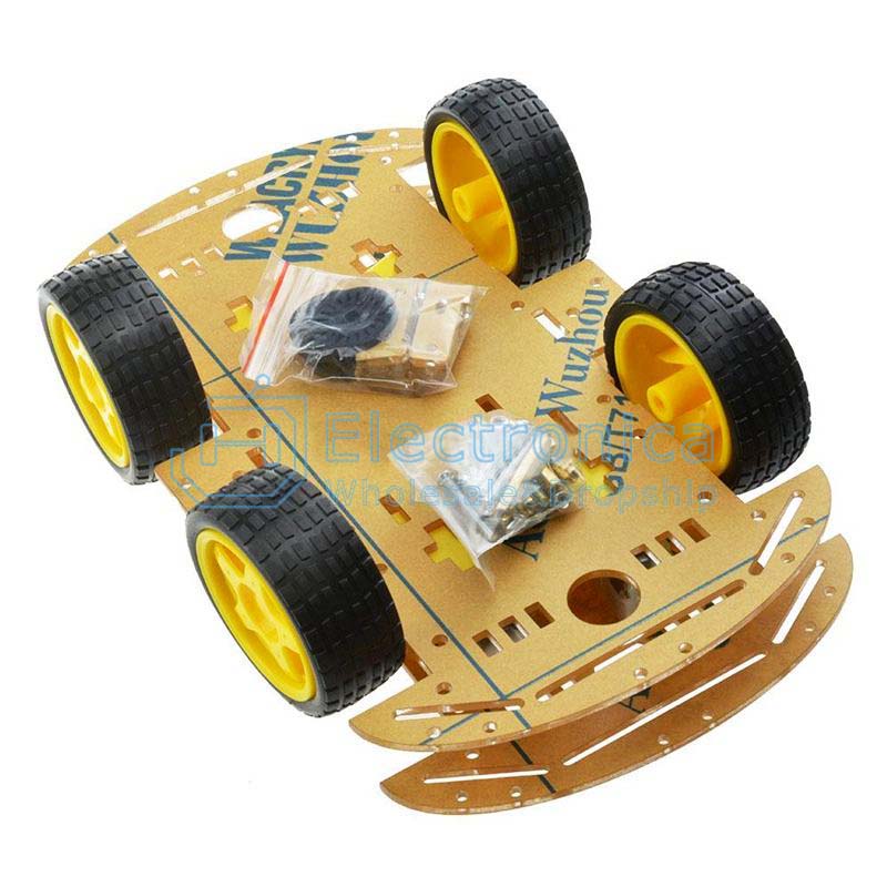 4WD Smart Robot Car Chassis Kit - I Found Tech Chinese Warehouse Import - with bag