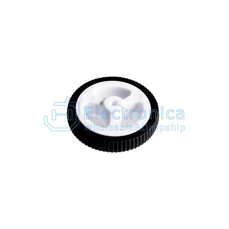 34*7mm N20 Motor Rubber Wheel for MiniQ Car - I Found Tech Chinese Warehouse Import - Black