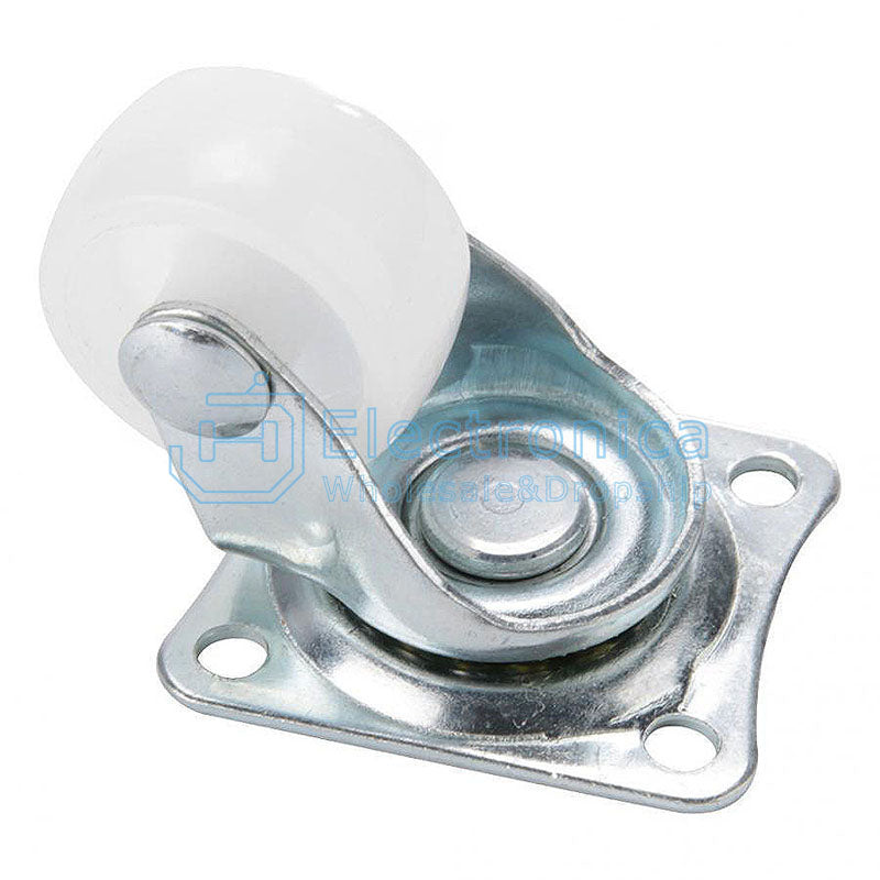 1 Inch White Nylon Dual Roller Wheel - I Found Tech Chinese Warehouse Import