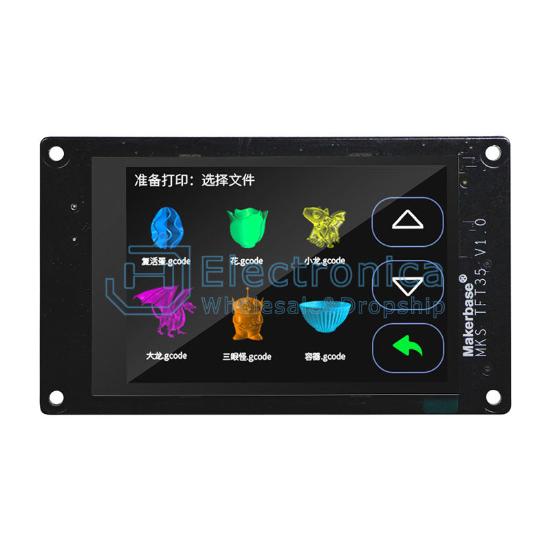 Makerbase MKS TFT35 3.5 Inch Touch Screen - I Found Tech Chinese Warehouse Import - Insert SD/USB flash disk form front