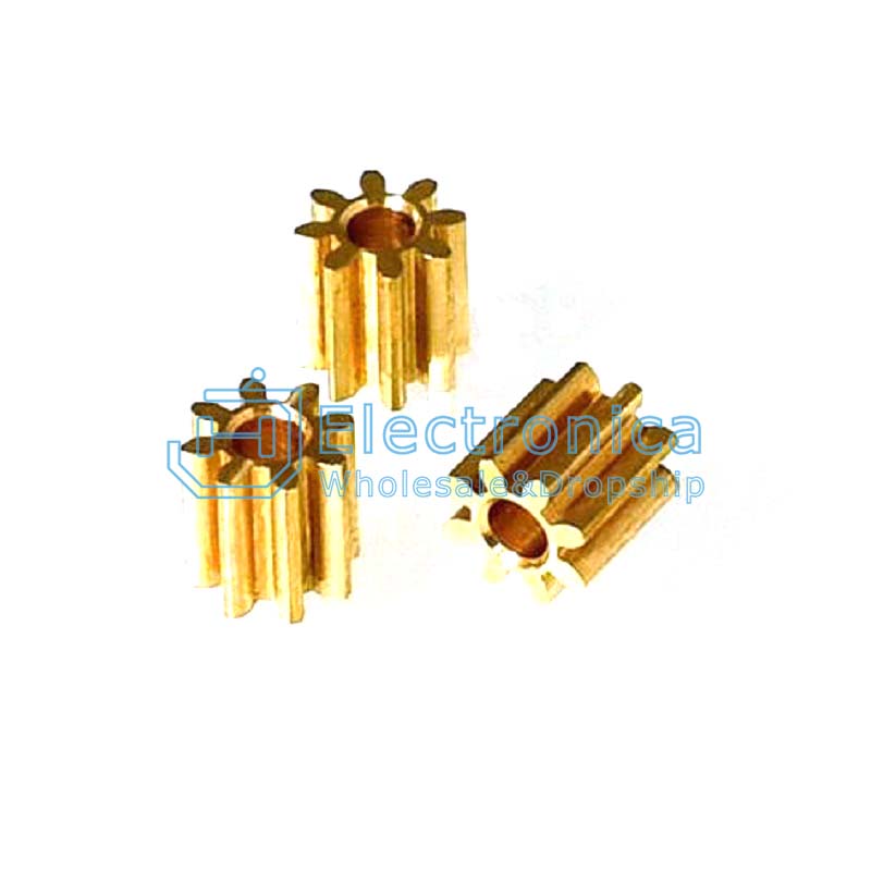 2mm Inner Diameter 0.5 Modulus Copper Gear - I Found Tech Chinese Warehouse Import - 10-tooth aperture 2mm