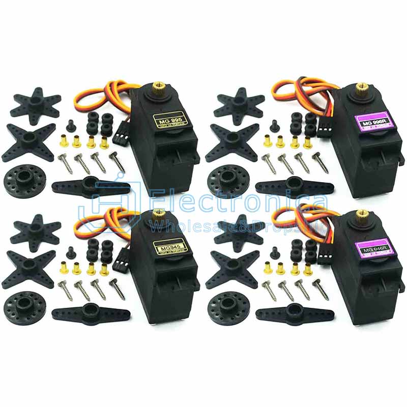 MG995/MG996R/MG946R/MG945 High Speed Torque Servo Motor for Smart Car