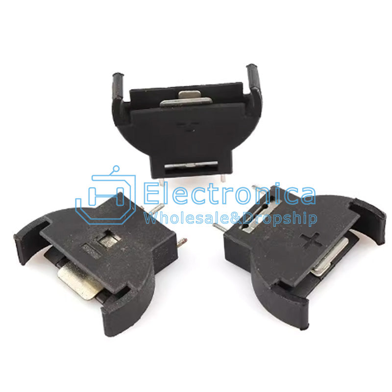 CR2032 Vertical In-line 3-pin Coin Battery Holder - I Found Tech Chinese Warehouse Import - 10PCS